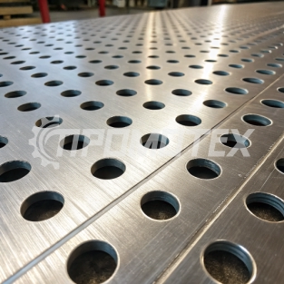 Лист перфорированный оцинкованный 1 мм 08пс строительный